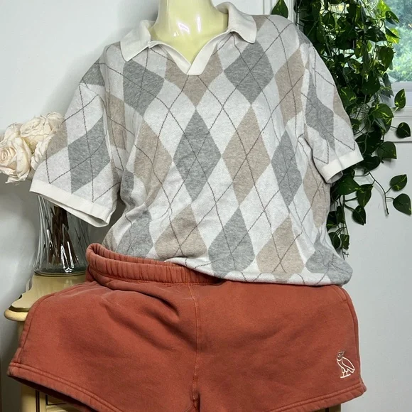 OVO Rust Sweat Shorts - Picture 3 of 8